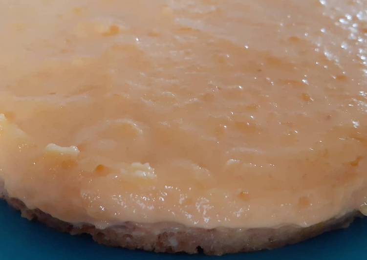 Tarta de limón con base de galletas