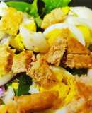Salmon Cobb salad