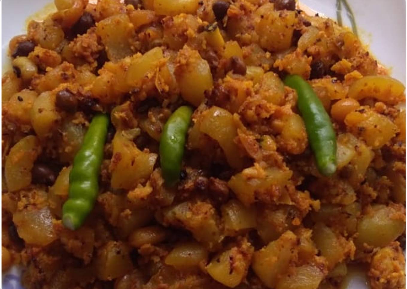 Winter melon stir fry(chal kumro ghontna)