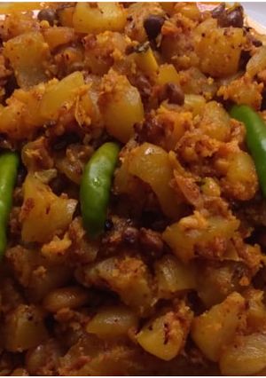 A picture of Winter melon stir fry(chal kumro ghontna).