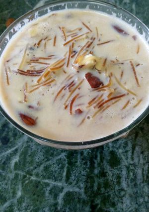 A picture of Chocolaty sewai kheer.