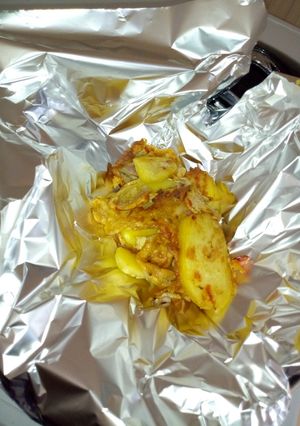A picture of Potato and egg.