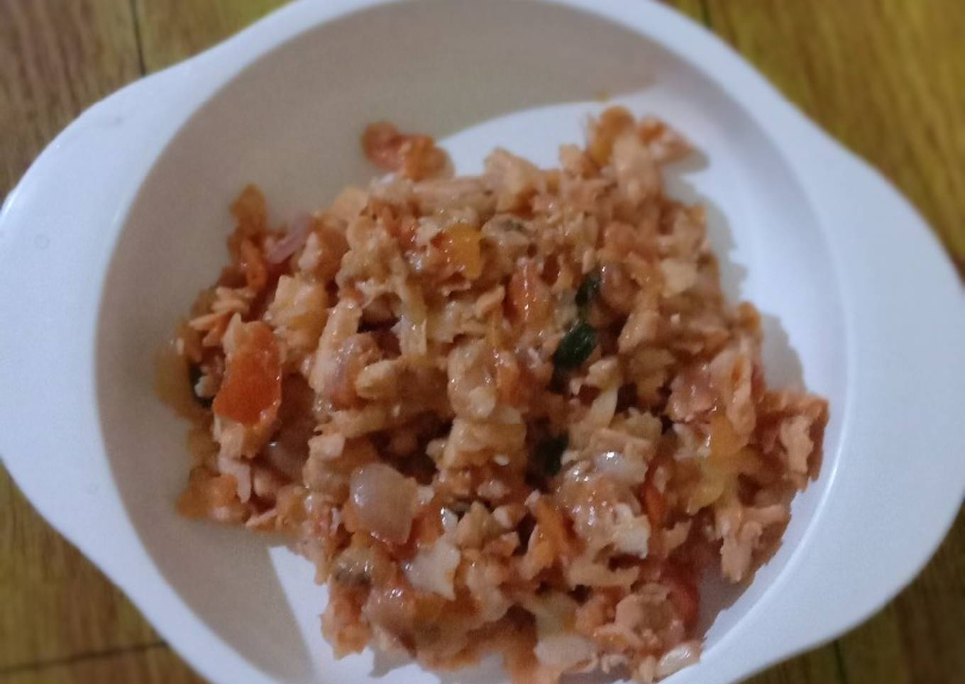 Mpasi salmon bumbu merah