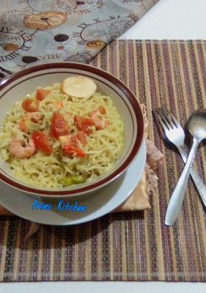 Foto resep Mie kuah santan