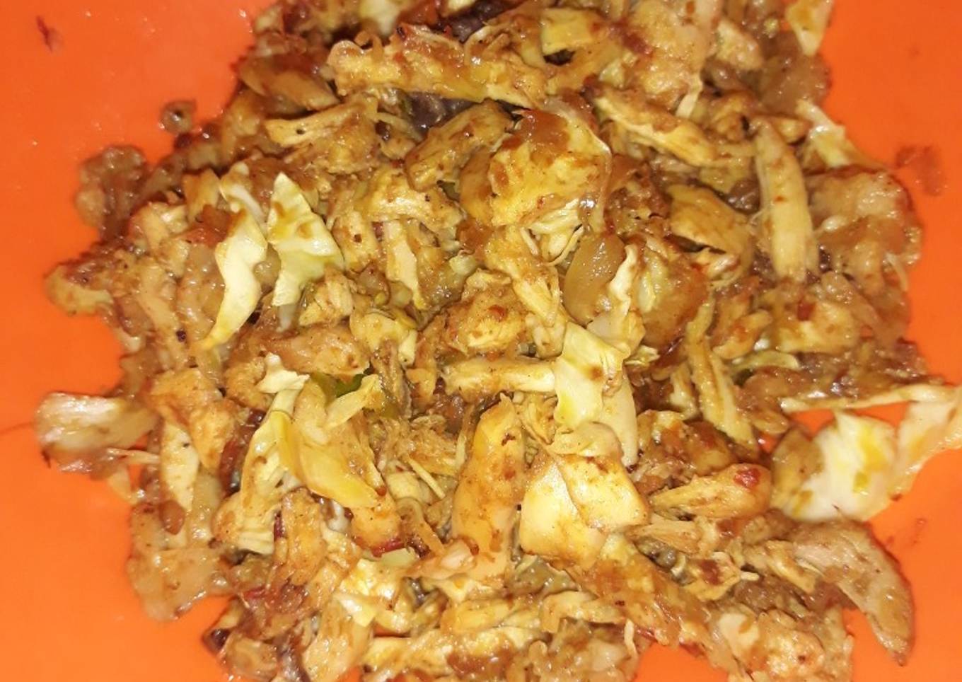 Ayam suir pedas isian cireng