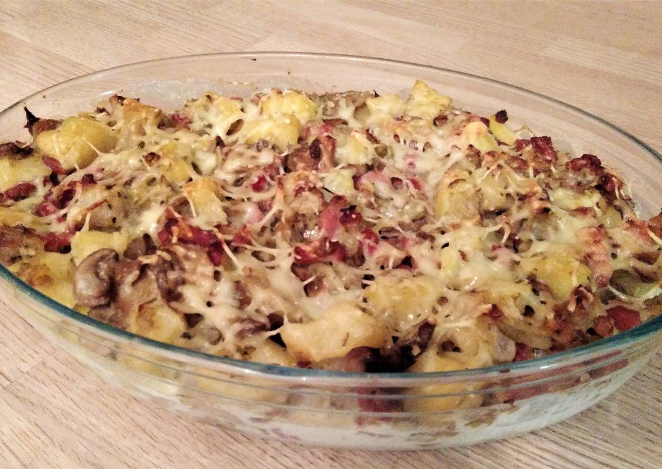 Gratin Endives Pommes de Terre Champignons