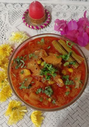 A picture of Mixed veg curry.