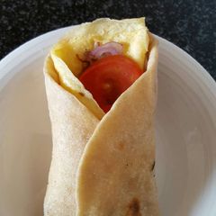 A picture of Paratha egg roll.