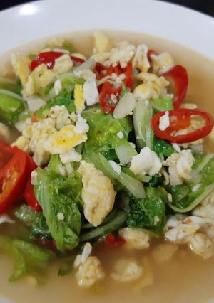 Foto resep Ca Sawi Telur