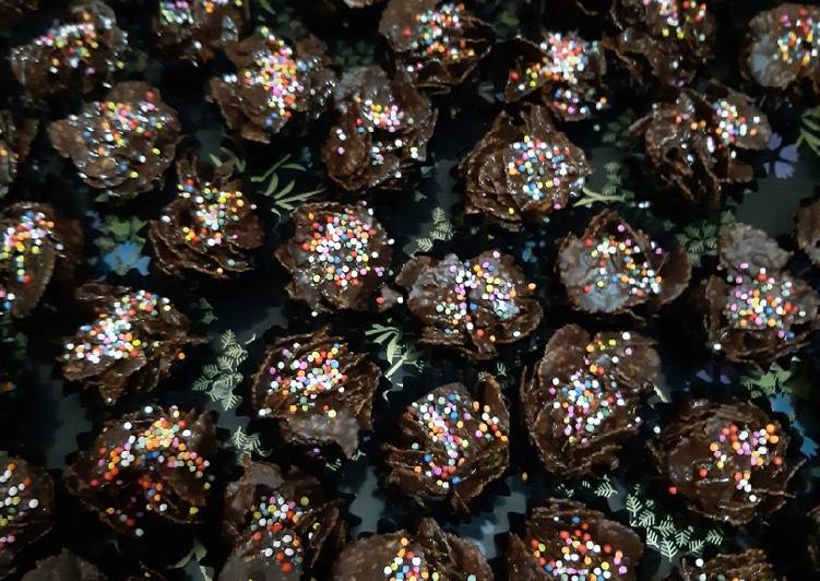 Cara Gampang Membuat Corn flakes cokelat Anti Gagal