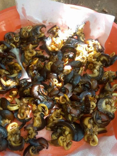 A picture of Fried snail.