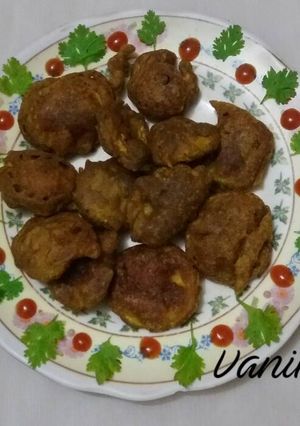 A picture of Lauki ka katra/pakora.