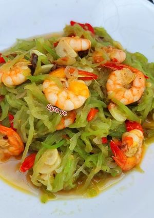 Foto resep Tumis labu siam Udang