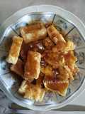 Adobong Crispy Tokwa/Fried Tofu With Sticky Adobo Sauce