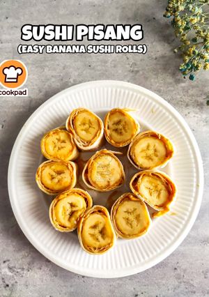 Gambar Sushi Pisang (Easy Banana Sushi Rolls)