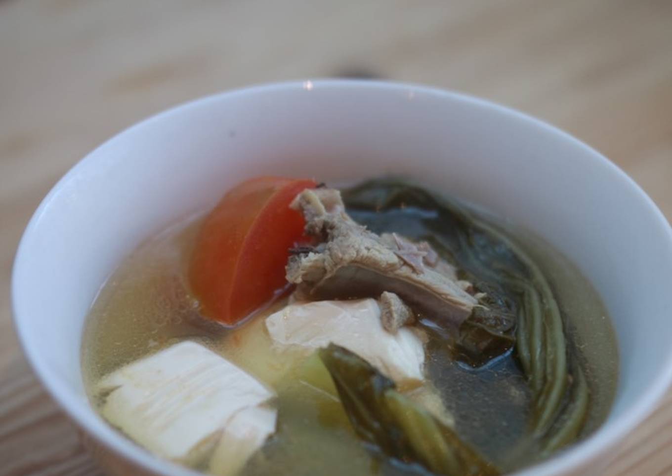 Pickled Veg and Tofu Soup (咸菜豆腐汤)