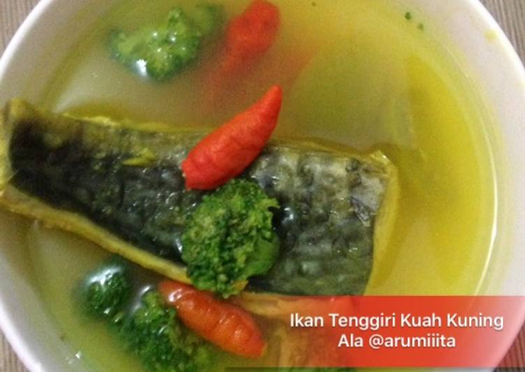 Bagaimana Menyiapkan Ikan Tenggiri Kuah Kuning (menu diet dr. Joko Siswoyo), Lezat