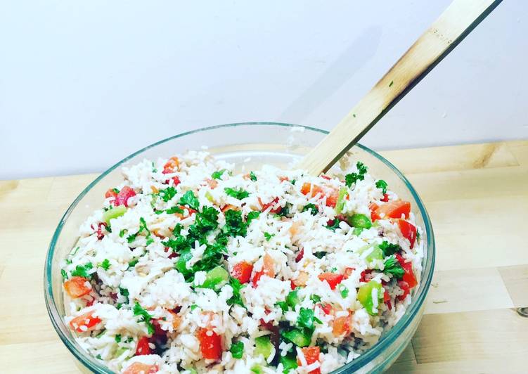 Étapes pour Faire Super rapide Fait maison Salade de riz