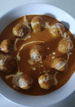 A picture of Malai kofta.