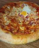 Pizza hecha con masa madre