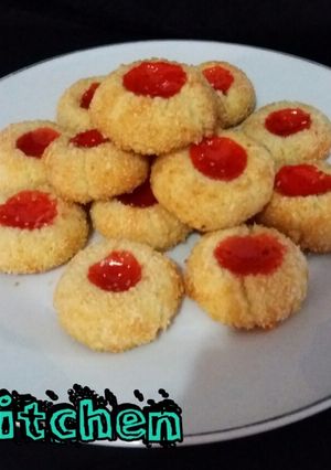 Foto resep Thumbprint Cookies 🍪🍓