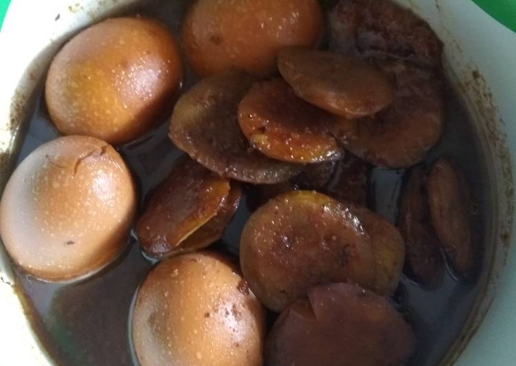 Semur jengkol plus telor sederhana