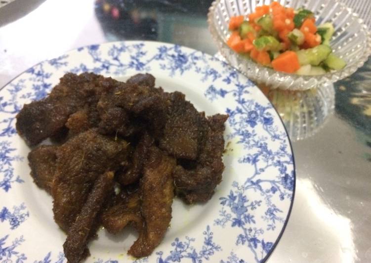Resep Daging Goreng Rempah | Bahan Membuat Daging Goreng Rempah Yang Enak dan Simpel
