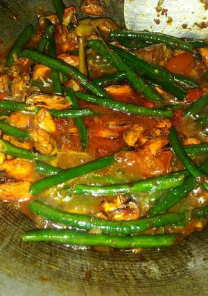 Foto resep Kerang pedas merah