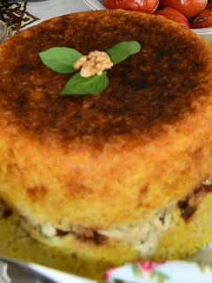 عکسی از دستور ته چین مرغ