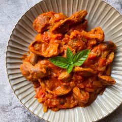 Chicken gizzards stew A picture of Chicken gizzards stew.