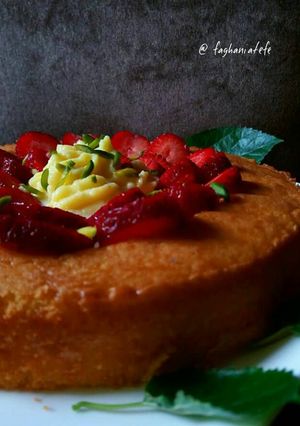 عکسی از دستور کیک تارت توت فرنگی