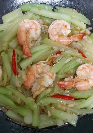 Foto resep Tumis Labu Siam Udang
