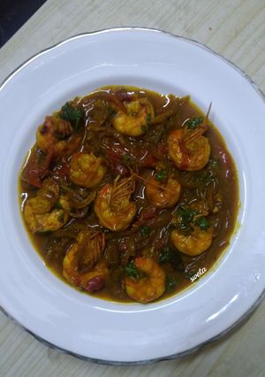 বাগদা চিংড়ি কারি (Bagda Chingri Curry recipe in Bengali) রেসিপির প্রধান ছবি