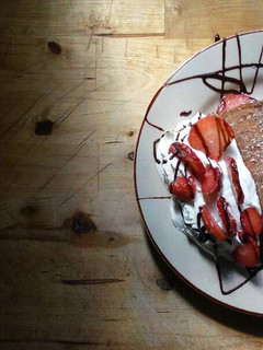 Una foto de Rollitos tostados de fresa