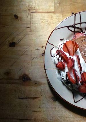 Una foto de Rollitos tostados de fresa