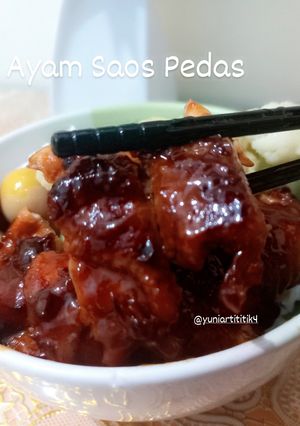 Foto resep Ayam Saos Pedas