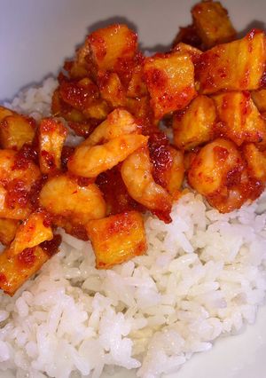 Foto resep Kentang Goreng Udang Balado