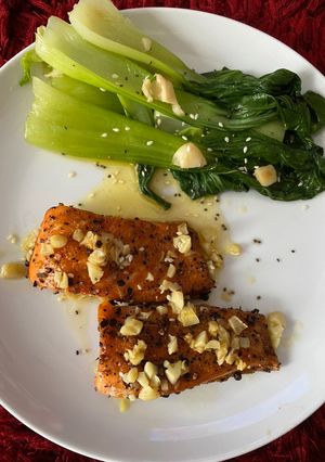 Foto resep Salmon steak (DIET)