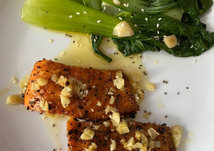 Resep Salmon steak (DIET) yang Harus Anda Coba