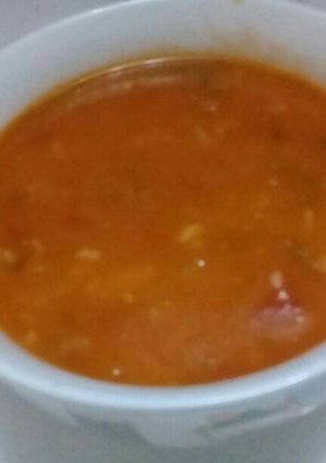 صورة لوصفة شوربه حمراء 🍜