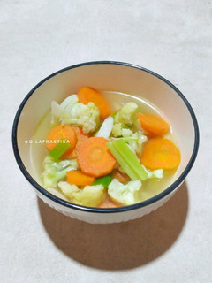 Foto resep Sayur Bening Bunga Kol & Wortel