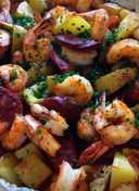 Easy Foil Baked Shrimp