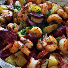 A picture of Easy Foil Baked Shrimp.
