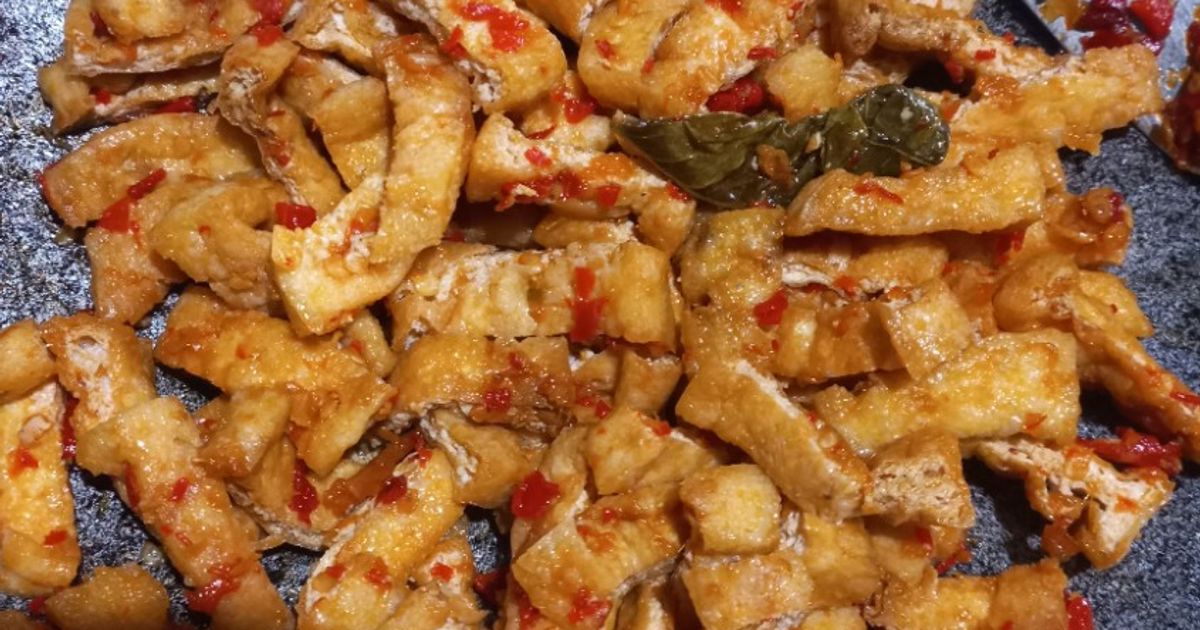 Sambal goreng tahu goreng