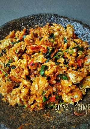 Foto resep Tempe Penyet Daun Kemangi
