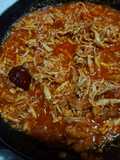 Tinga de pollo al chipotle