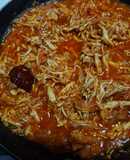 Tinga de pollo al chipotle