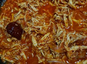 Una foto de Tinga de pollo al chipotle