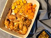 Uma foto de batata doce assada