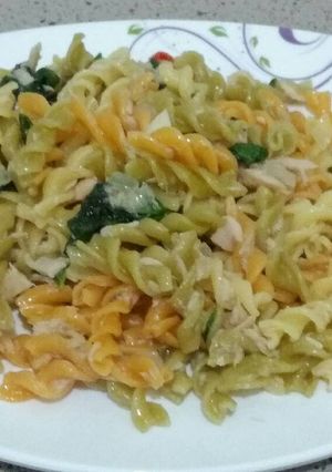 Foto resep Fusili Tuna Bayam